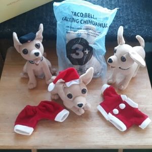 Taco bell chihuahuas set of 4